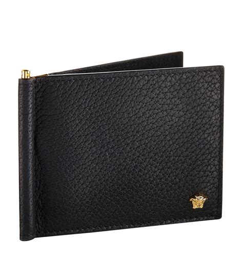 versace portemonnaie herren sale|Versace leather wallet men.